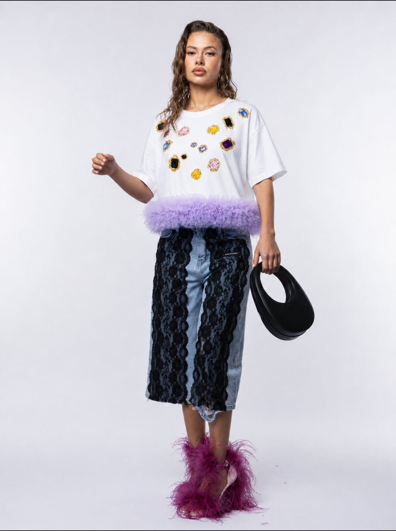 T-shirt rouches