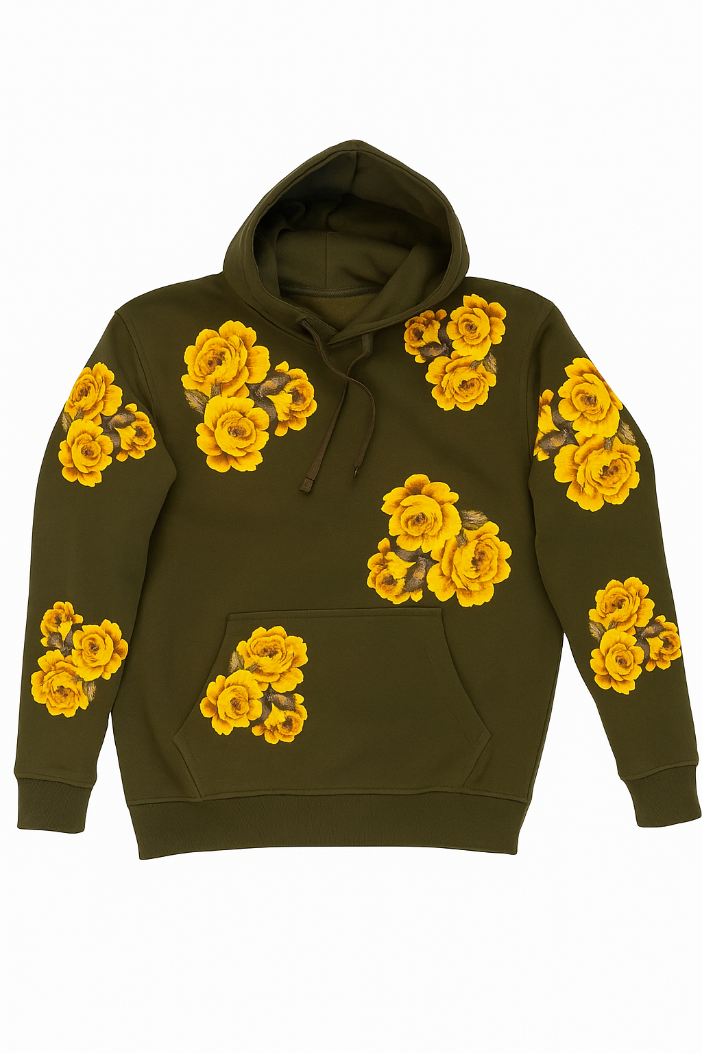 Felpa rock Rose con cappuccio regularfit