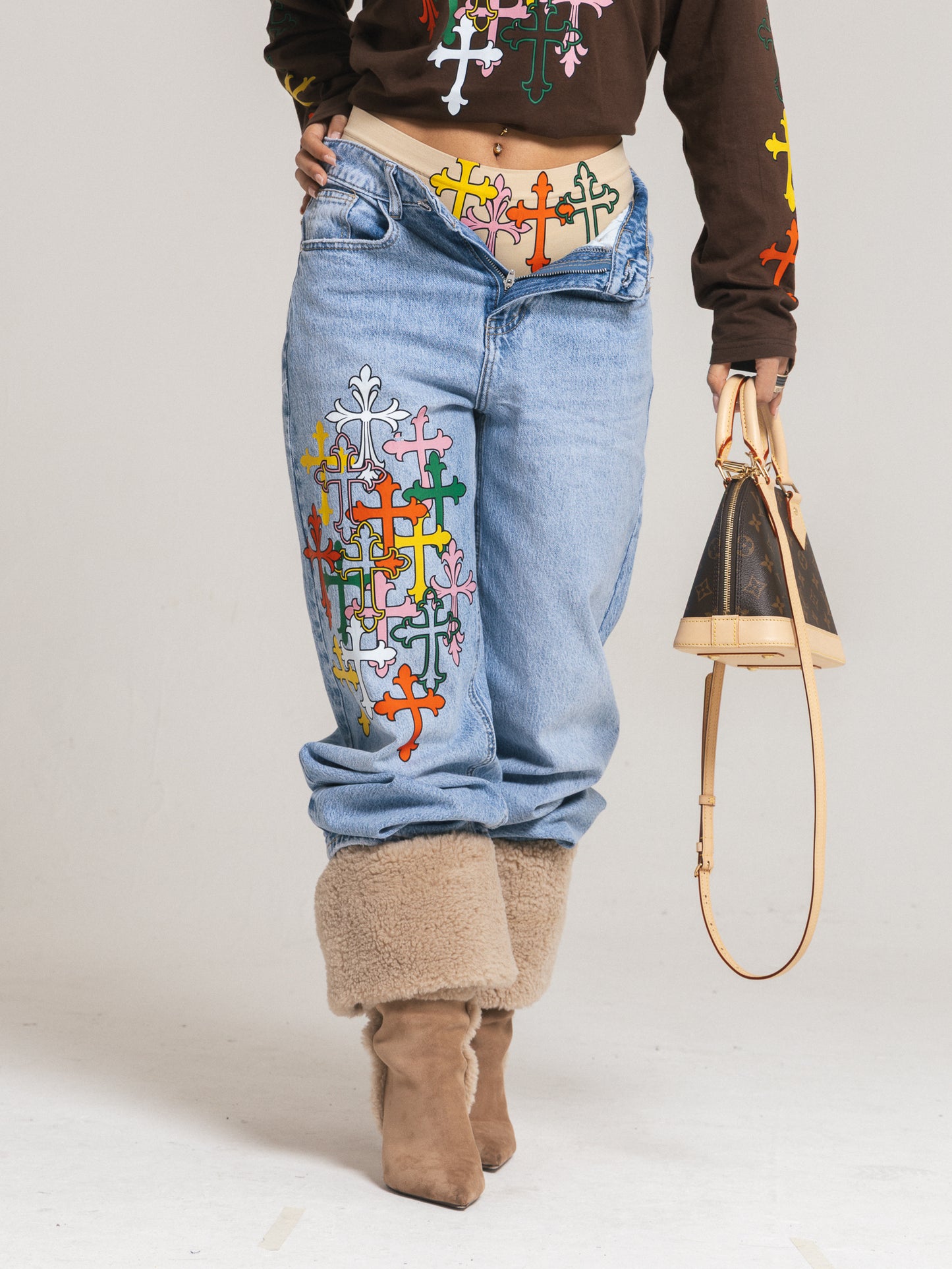 Ballon Denim chiaro soy santa