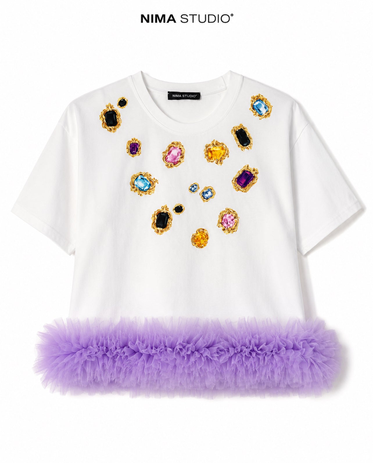 T-shirt rouches
