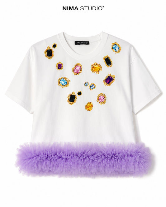 T-shirt rouches