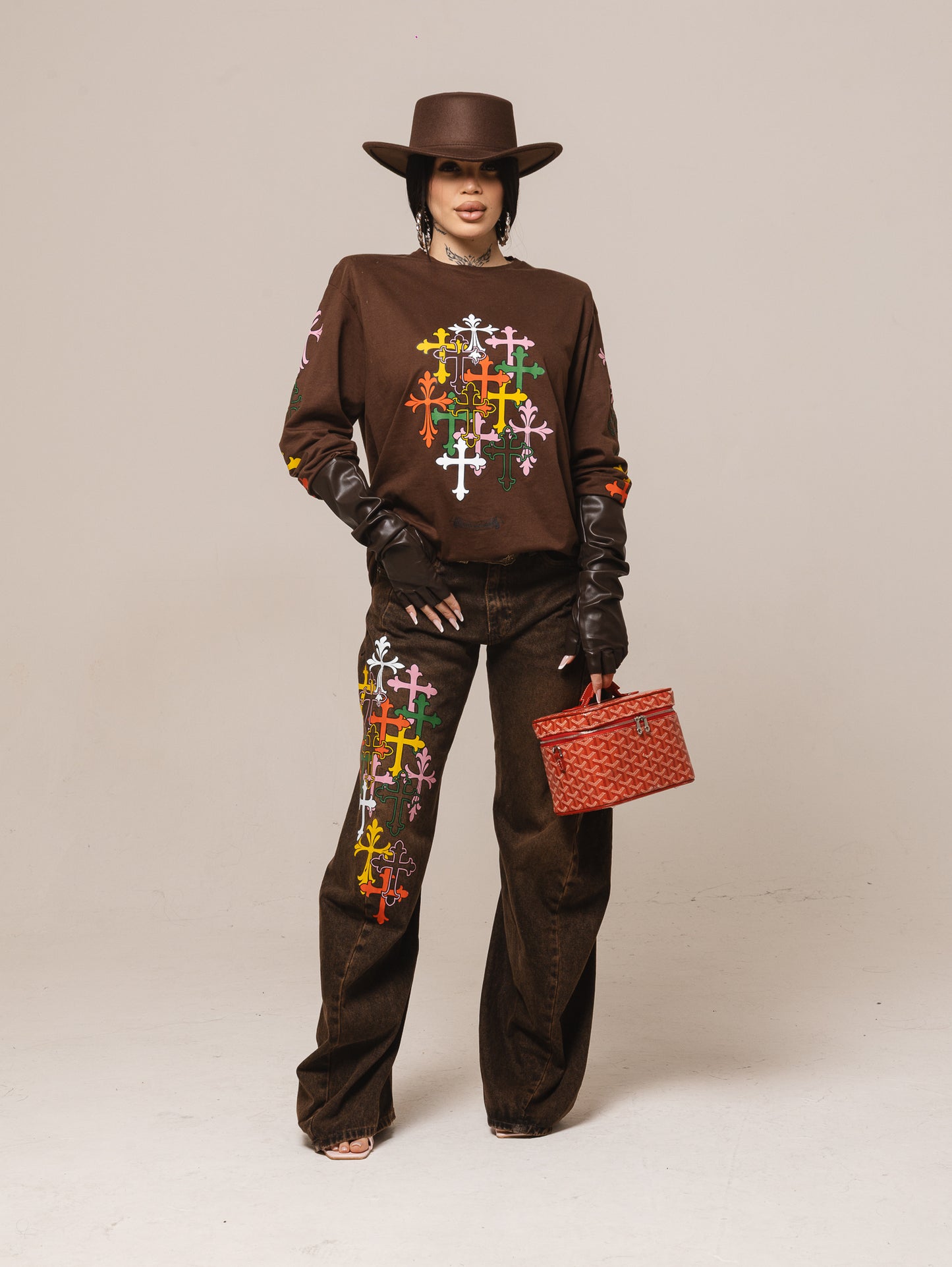 Denim marrone slavato soy santa