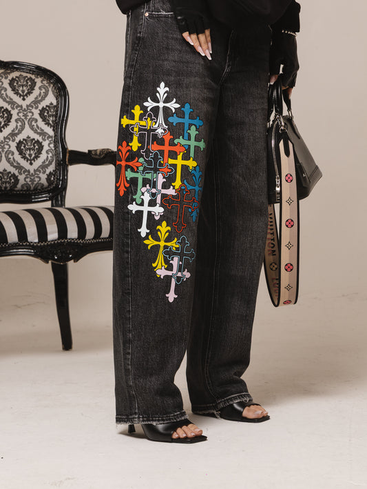 Denim effetto slavato soy santa