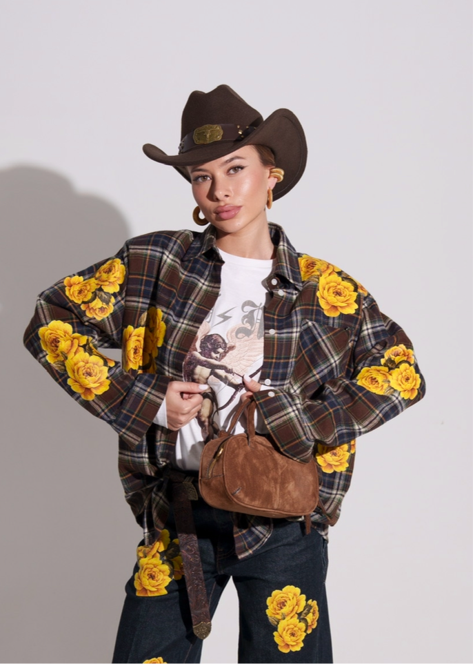 Camicia in flanella stampa 3D