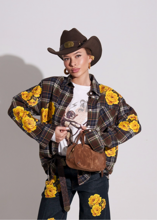 Camicia in flanella stampa 3D