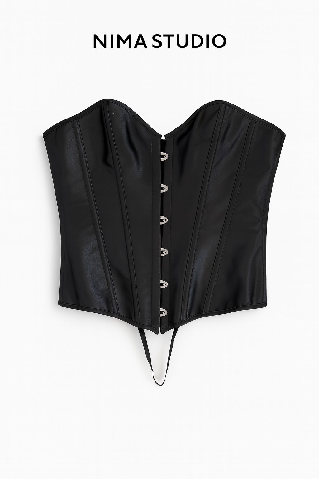 Top bustier in raso