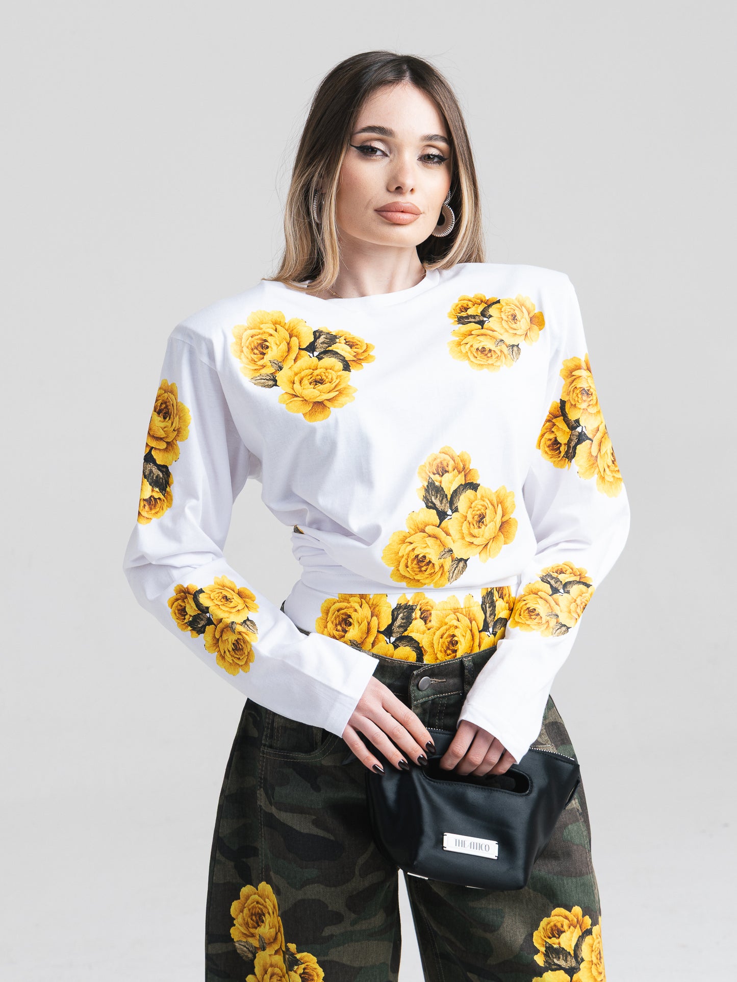 T-shirt manica lunga stampa 3D