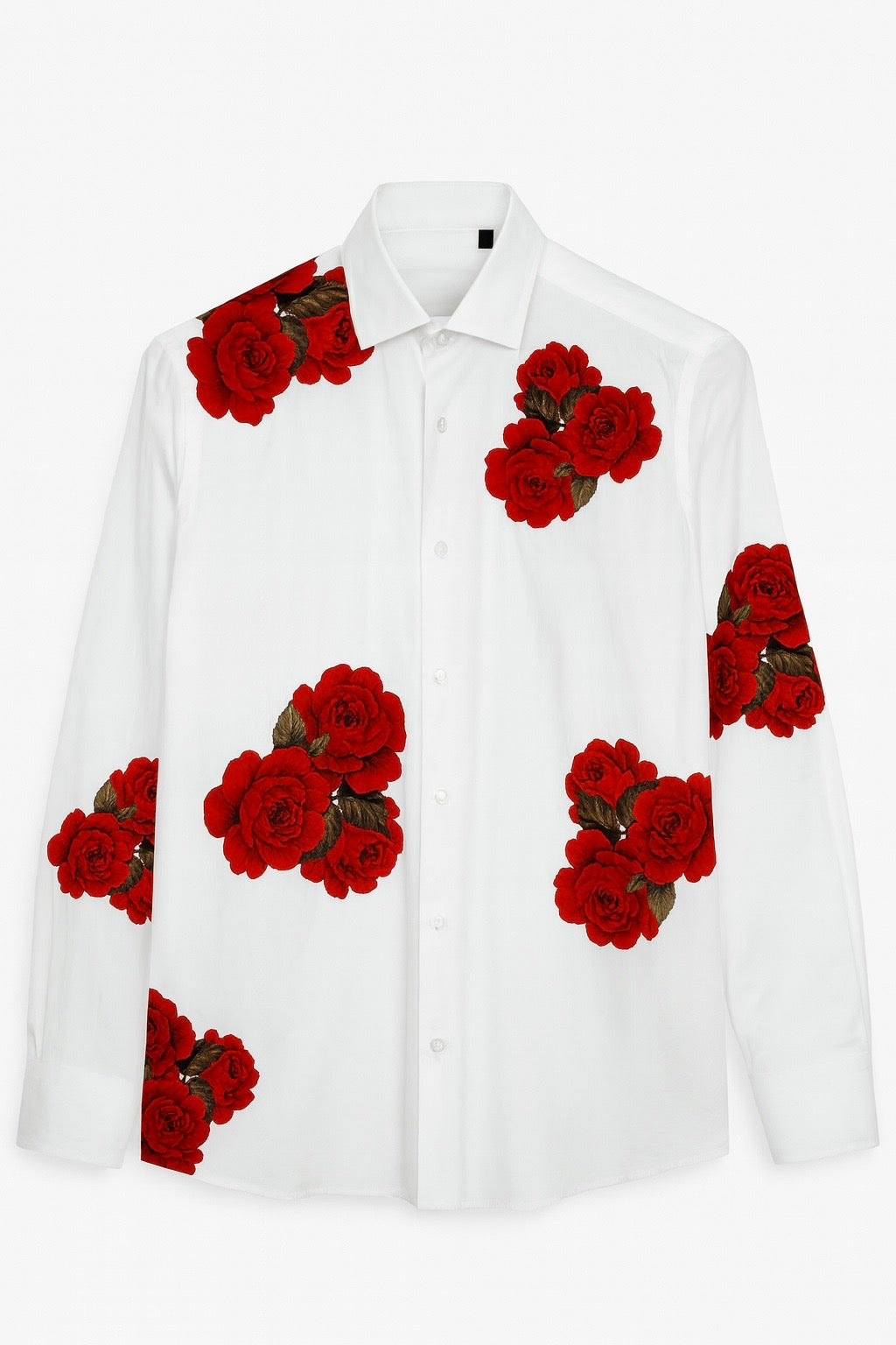 Camicia popeline con stampa3D