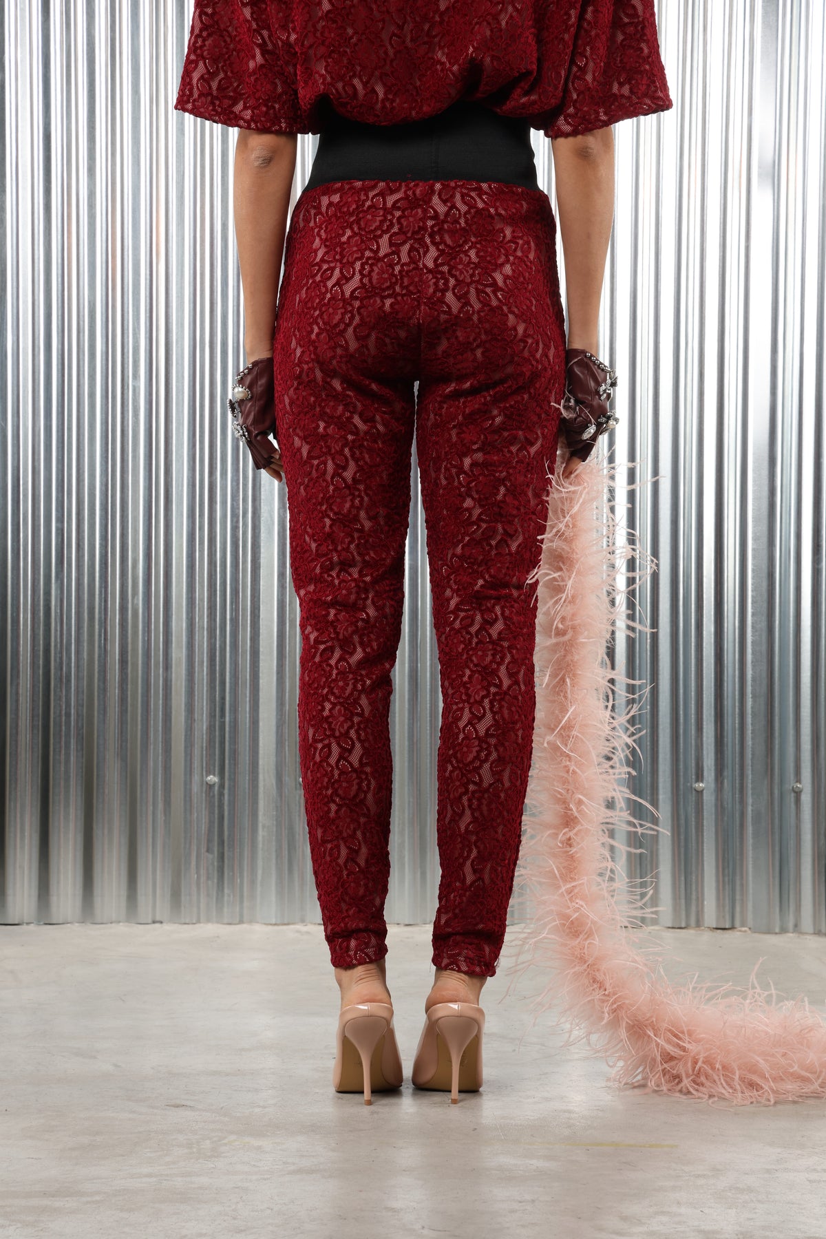 Leggins sacra in pizzo