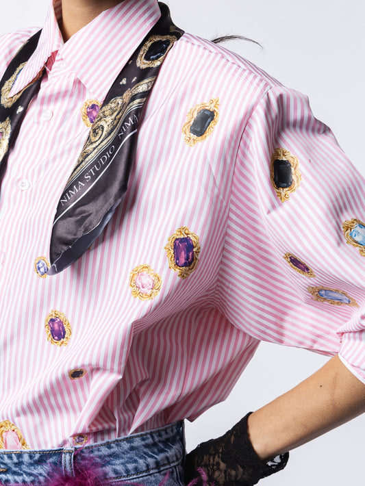 Camicia righe Divine Attitude