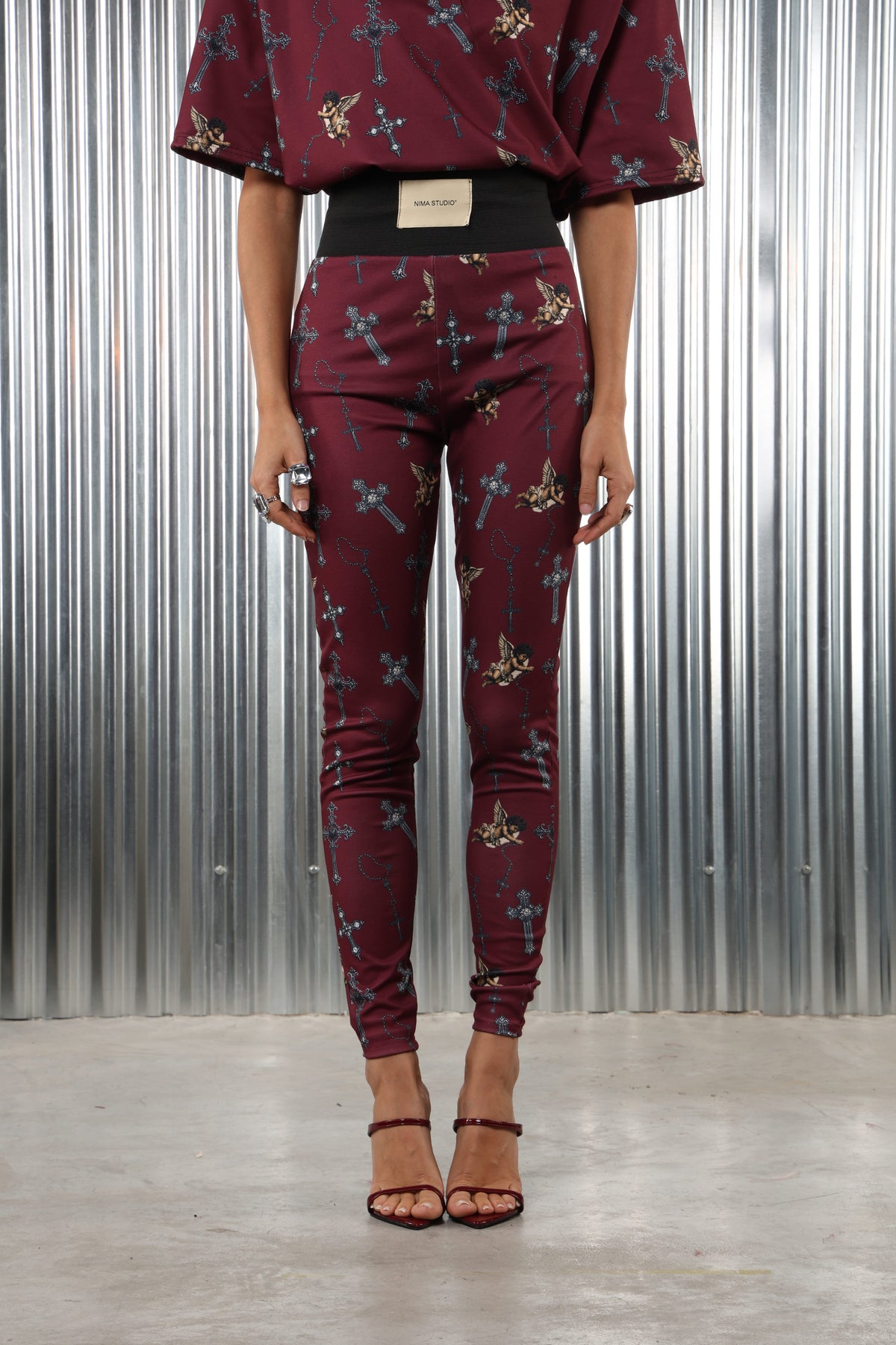 Leggins sacra pattern angeli