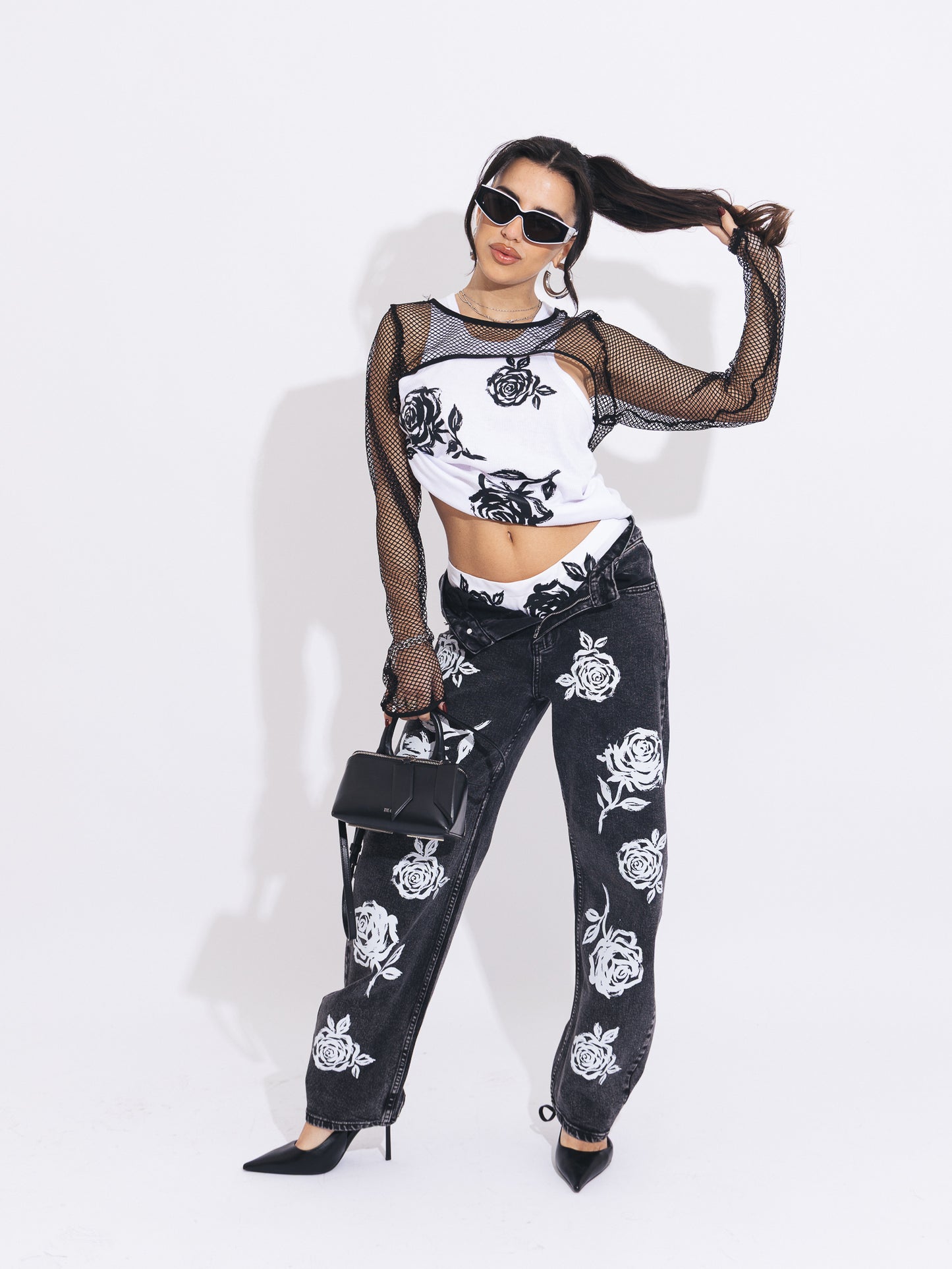 Canotta rose dipinte I❤️Nima