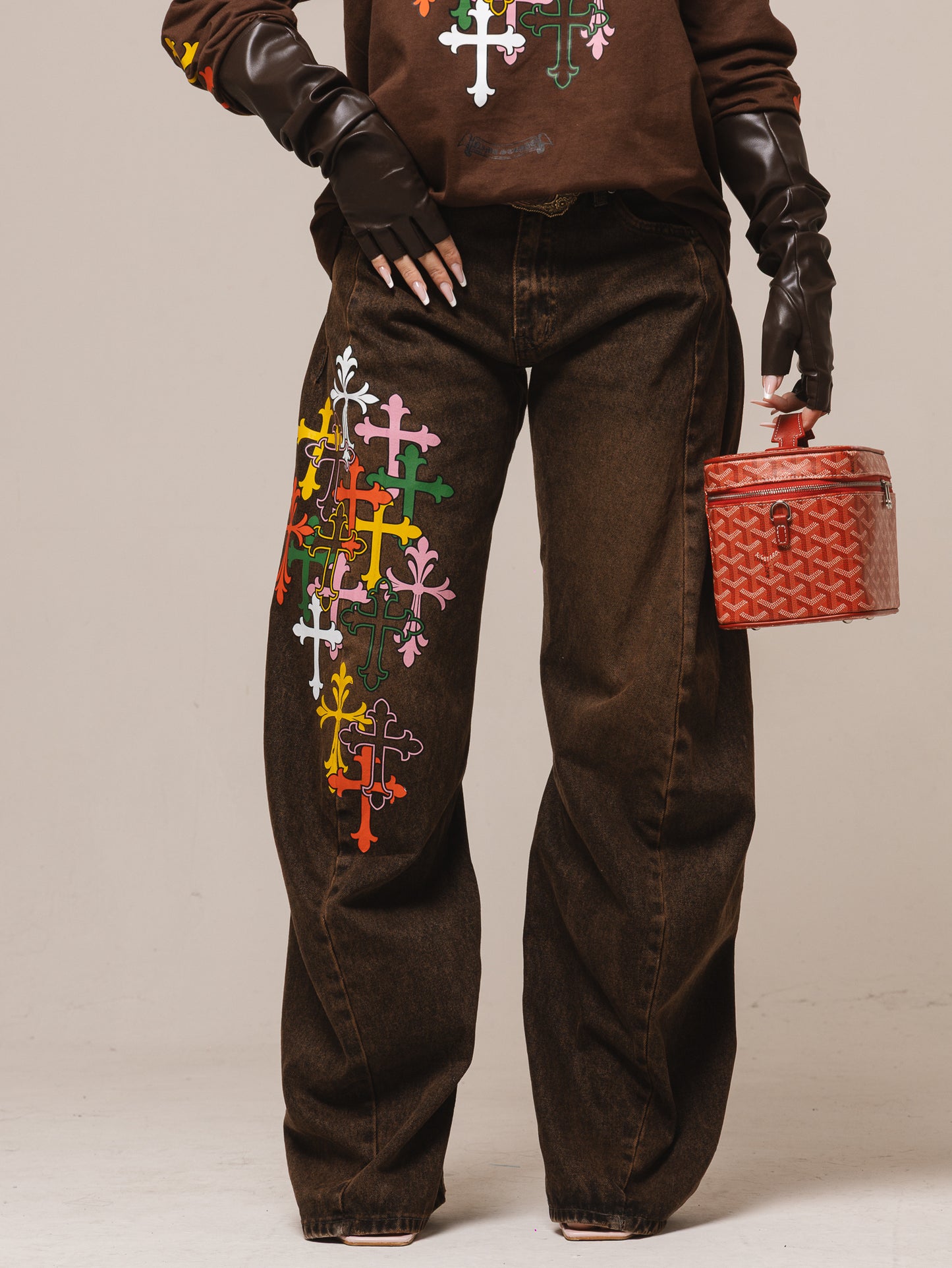 Denim marrone slavato soy santa