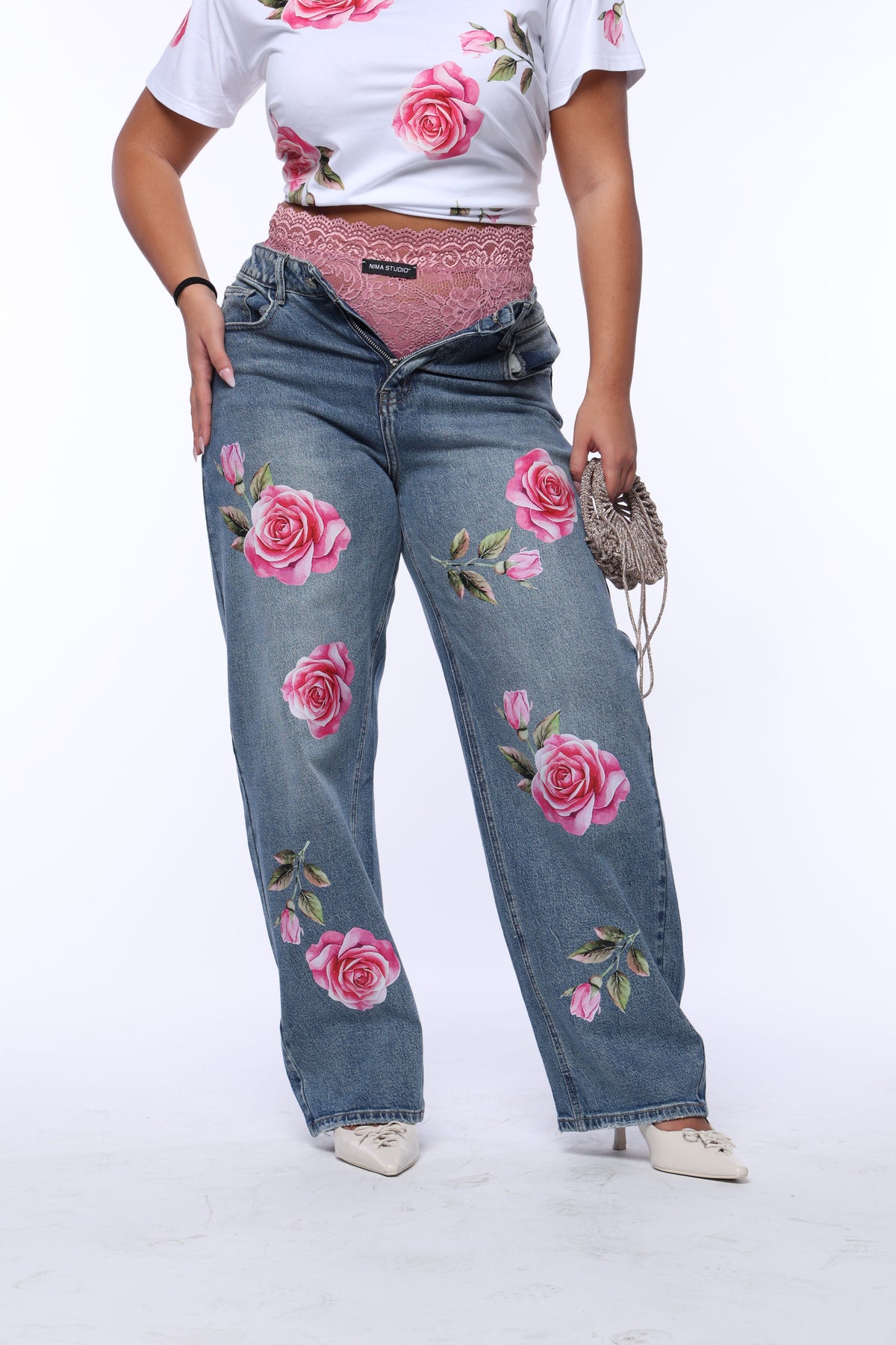 Ballon “rose denim