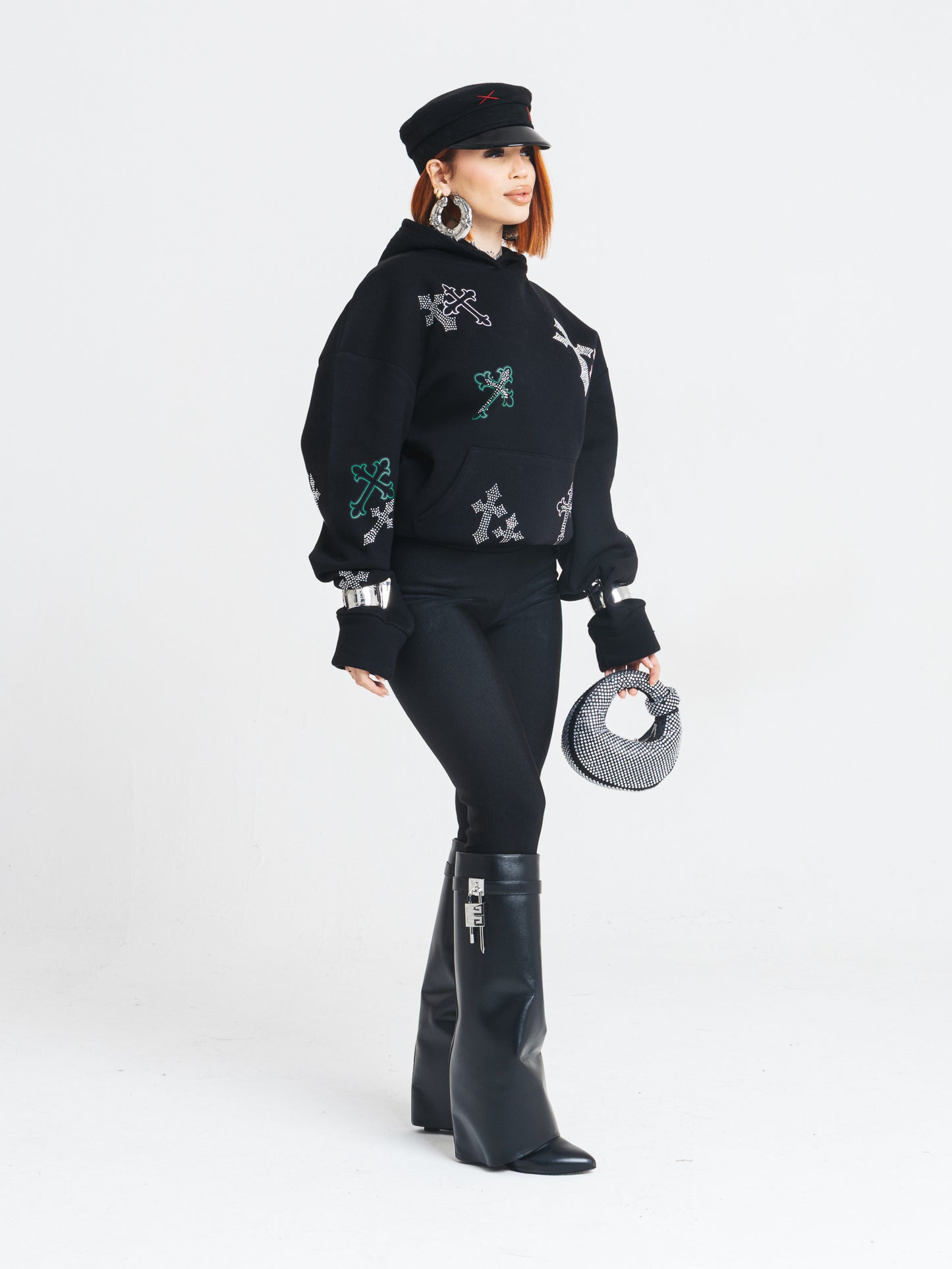 Box croci strass felpa + leggins