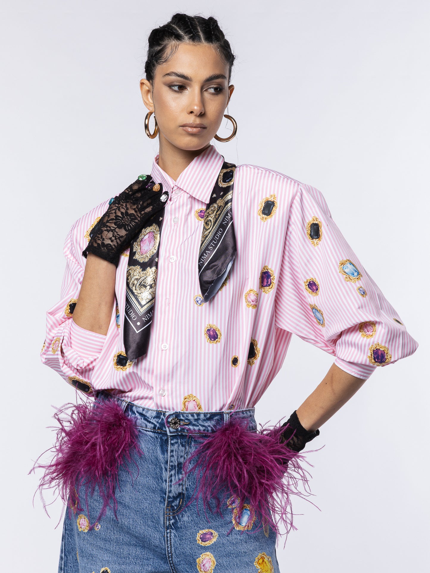 Camicia righe Divine Attitude