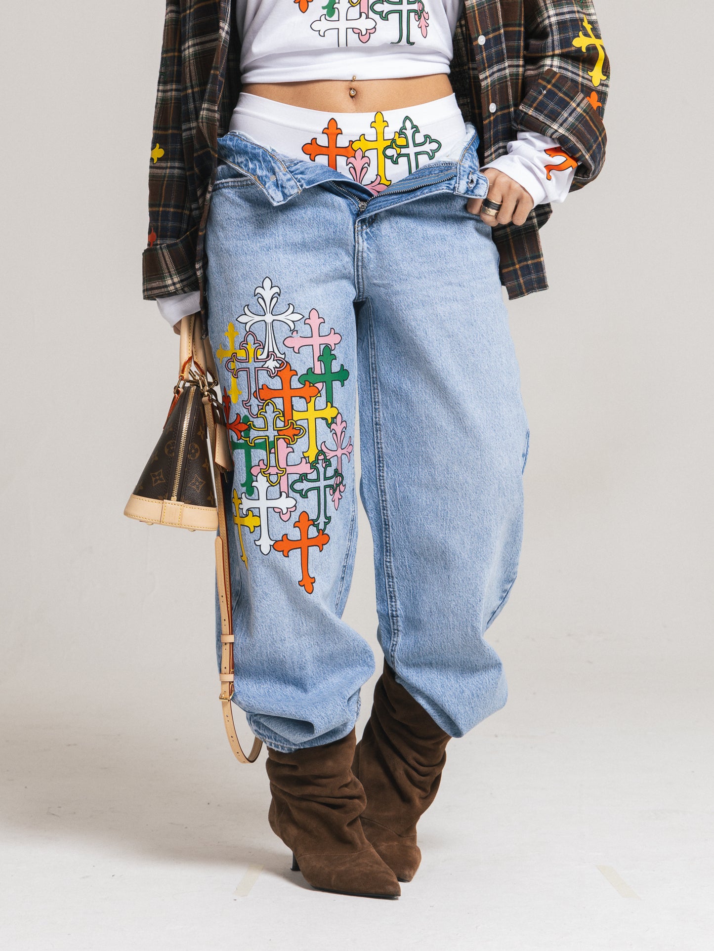 Ballon Denim chiaro soy santa