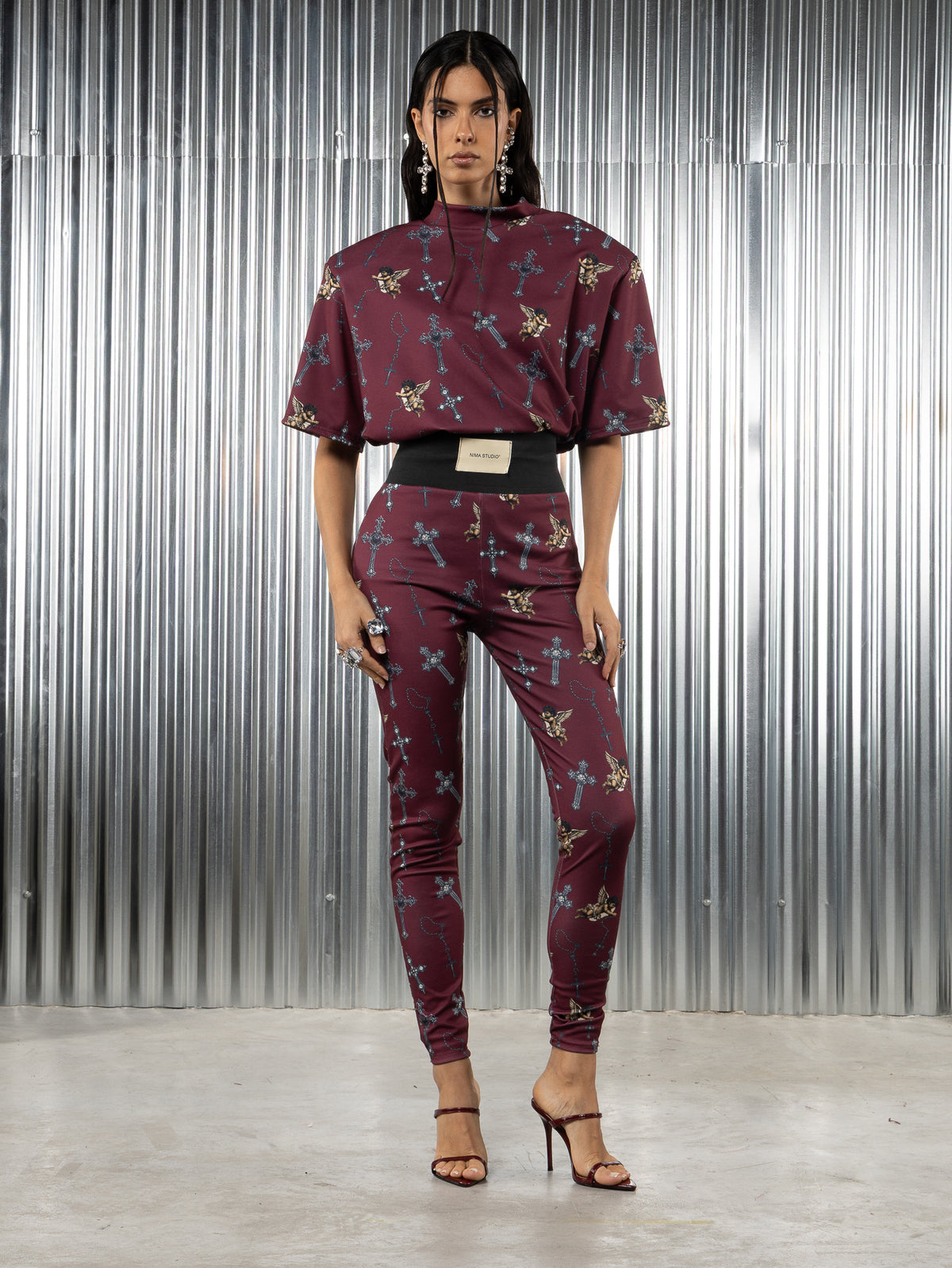 Leggins sacra pattern angeli