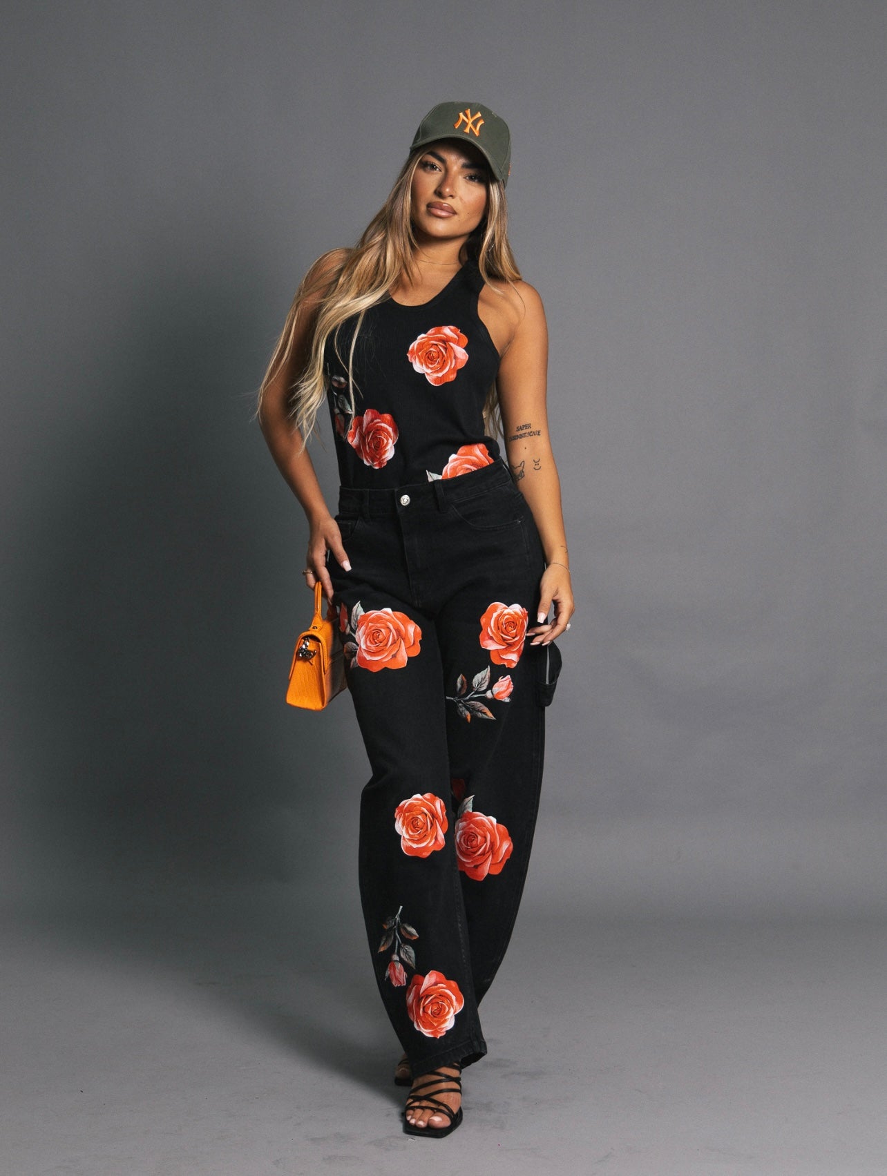 Canotta ROSE rosse ALLPRINT