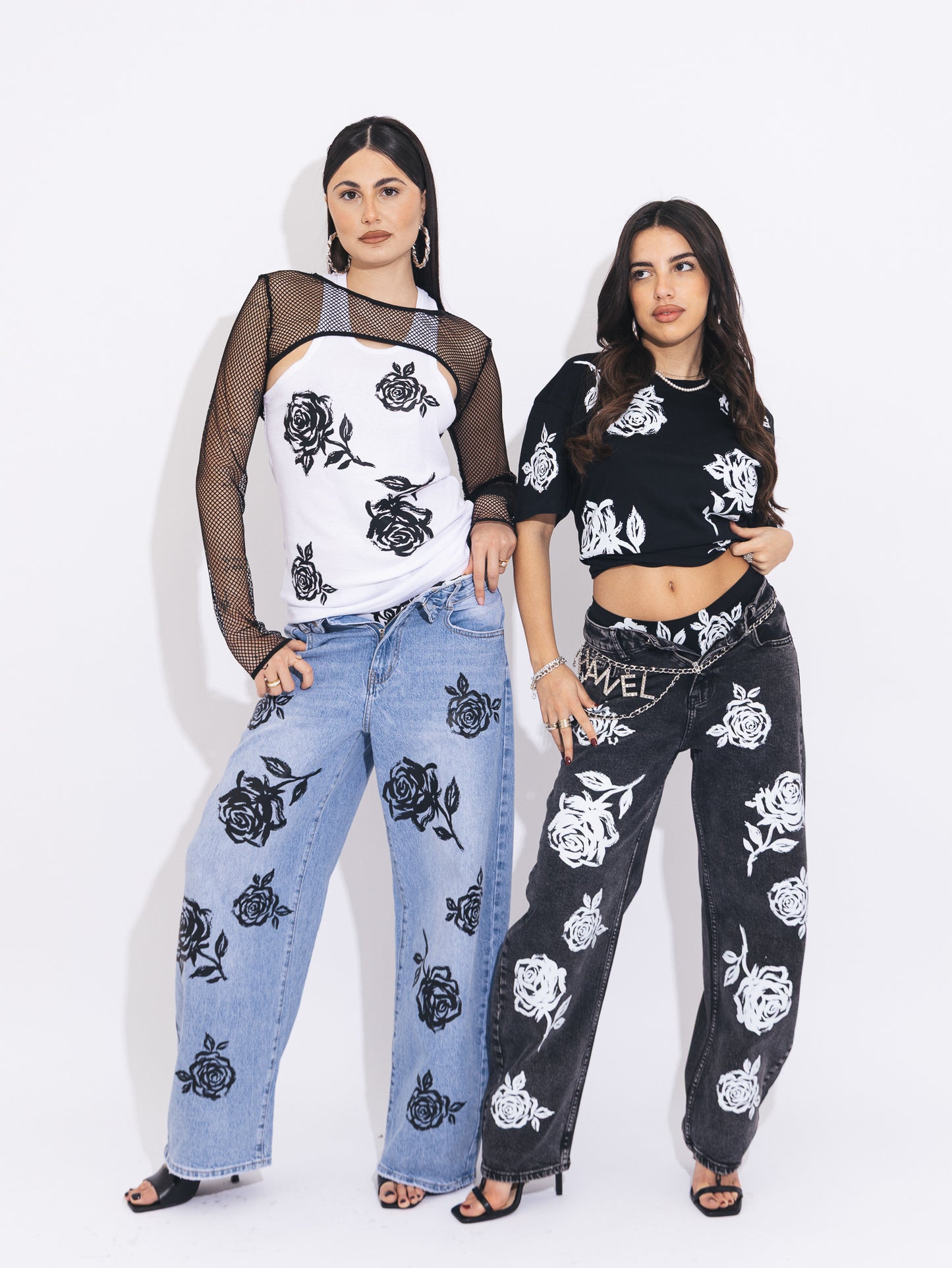 Canotta rose dipinte I❤️Nima