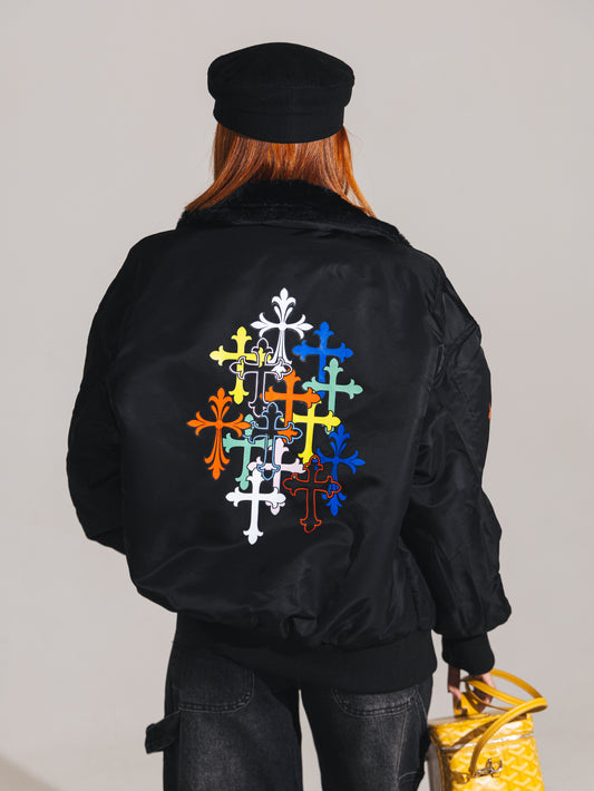 Bomber collo pelliccia soy santa