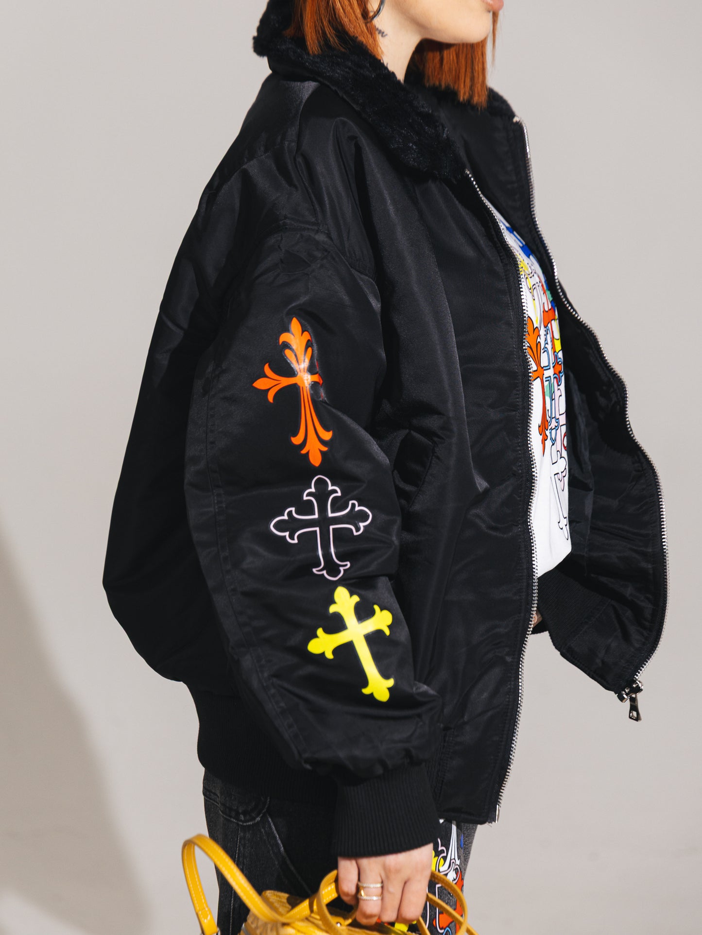 Bomber collo pelliccia soy santa