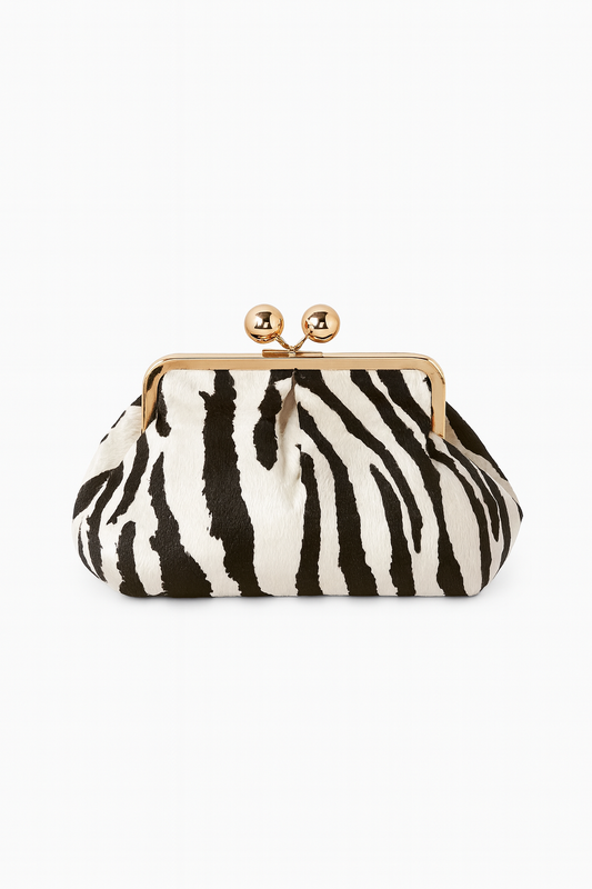 Alma clutch effetto zebra