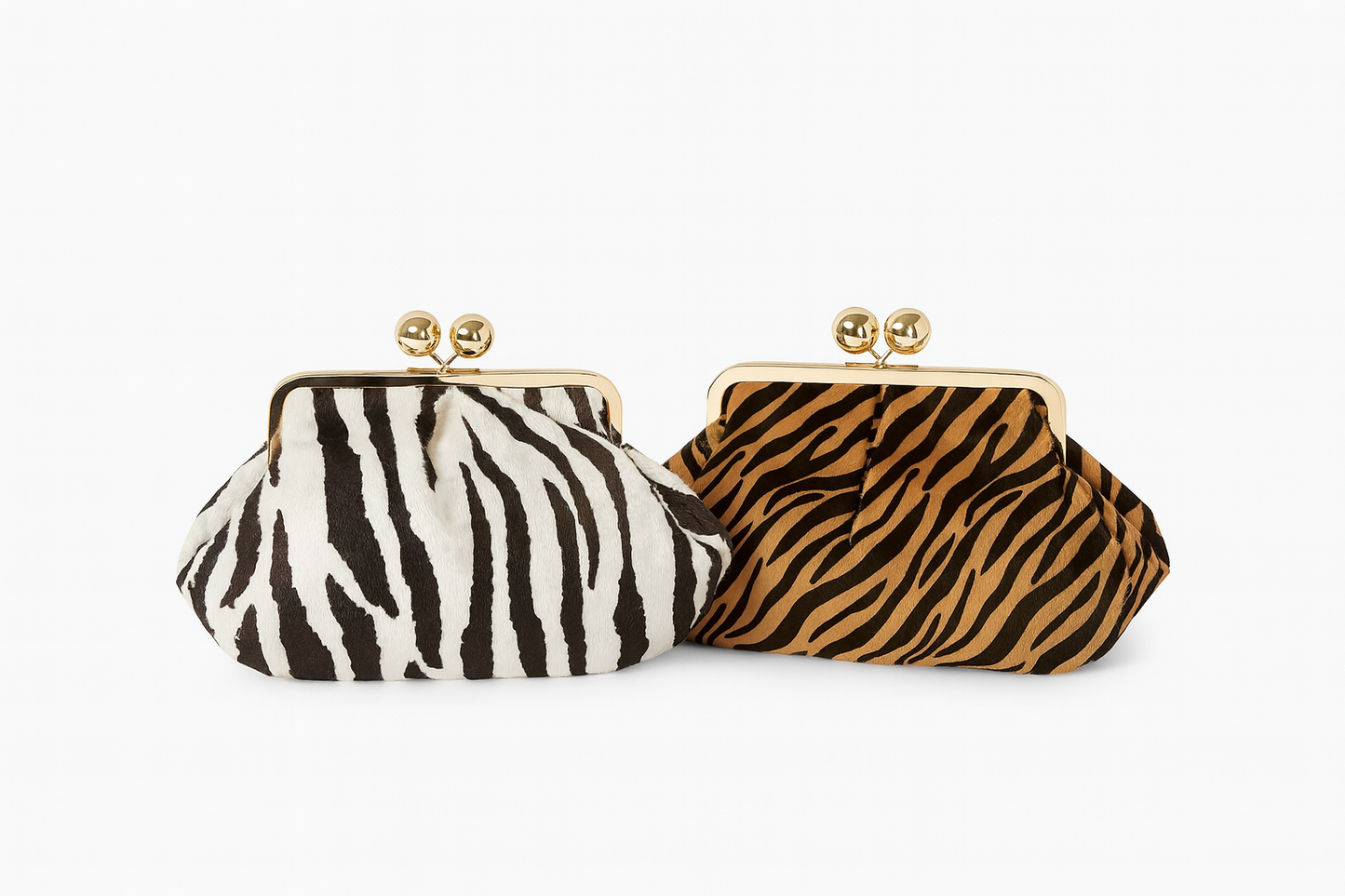 Alma clutch effetto zebra
