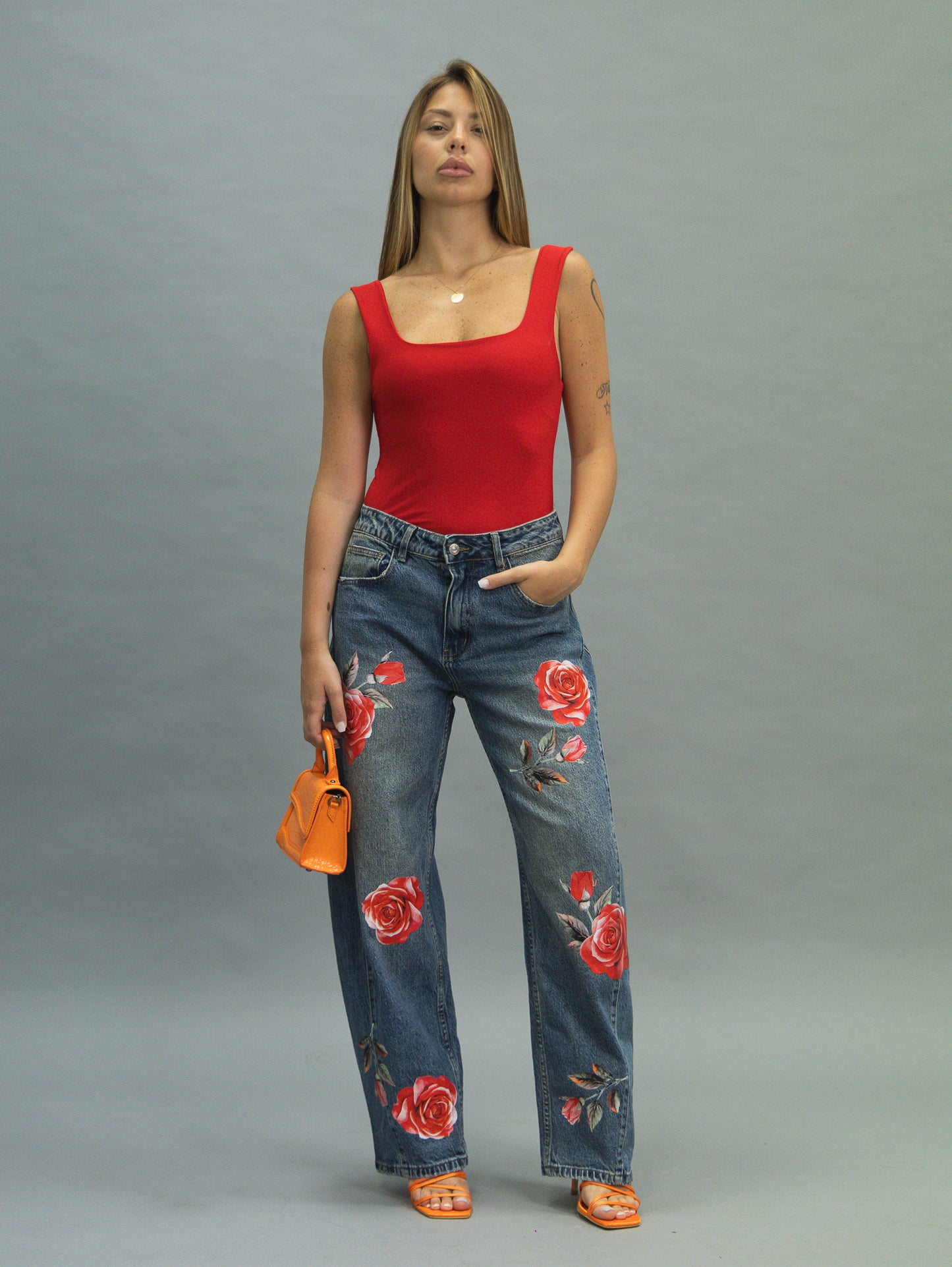 Denim blu Rose