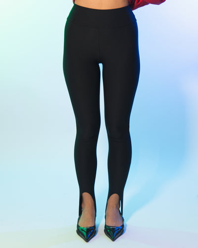 LEGGINS con ghetta Nero