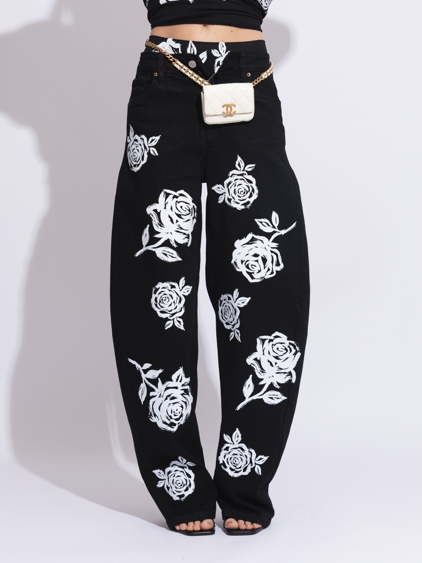 Denim rose dipinte I❤️NIMA