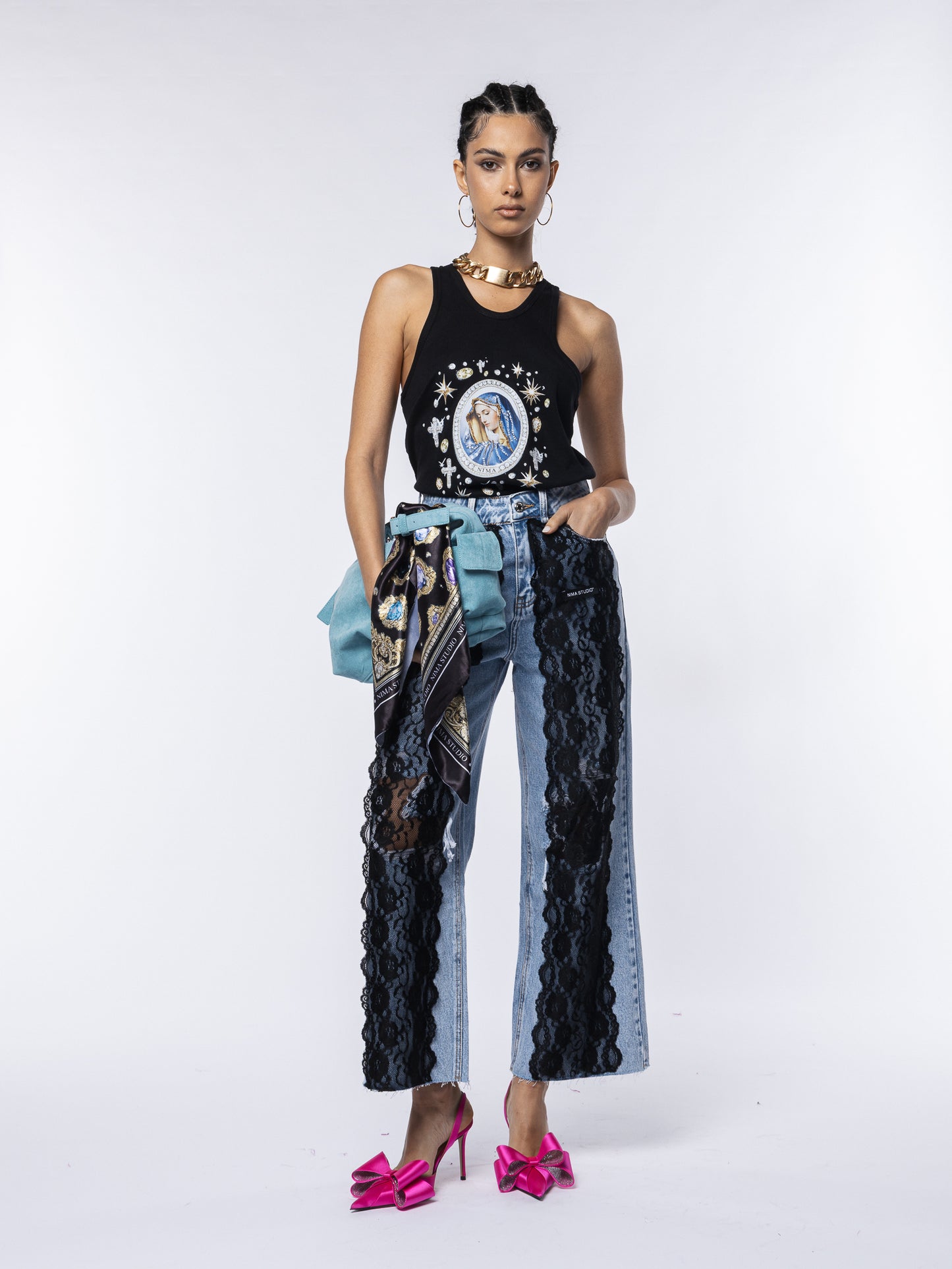 Denim pizzo Divine Attitude