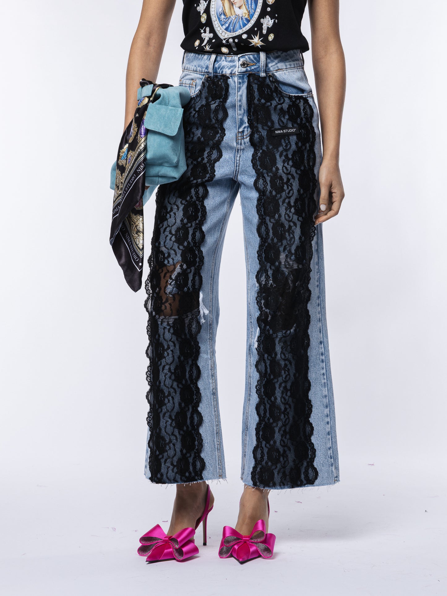 Denim pizzo Divine Attitude