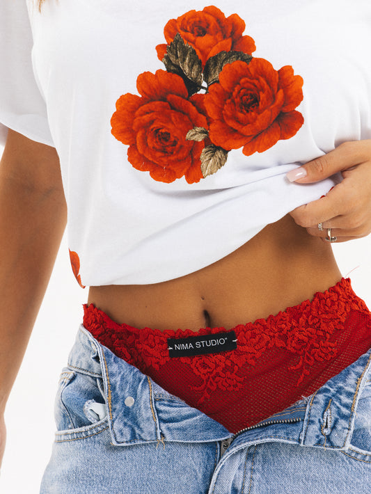 T-shirt  Rose rosse 3D