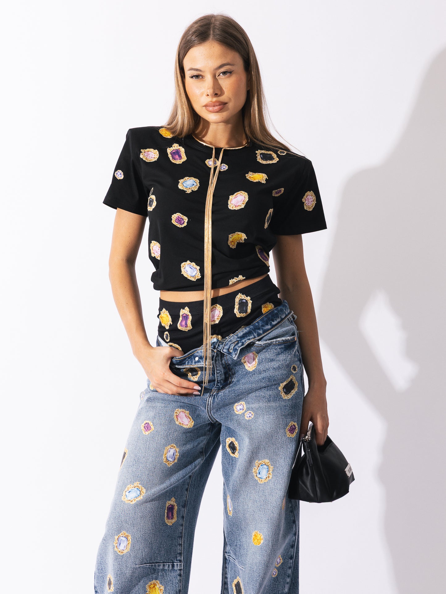 T-shirt bijoux allprint