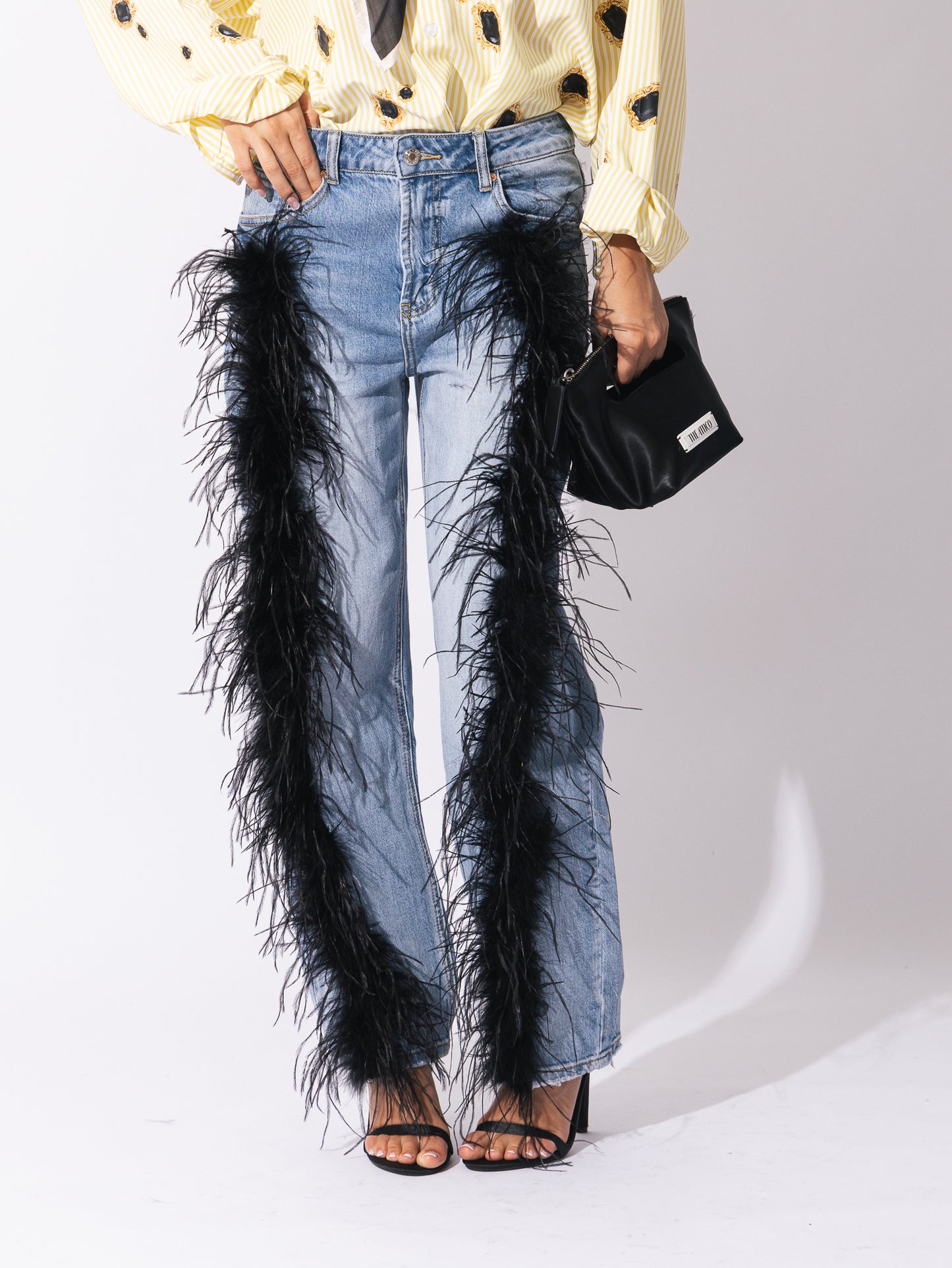 Denim piume