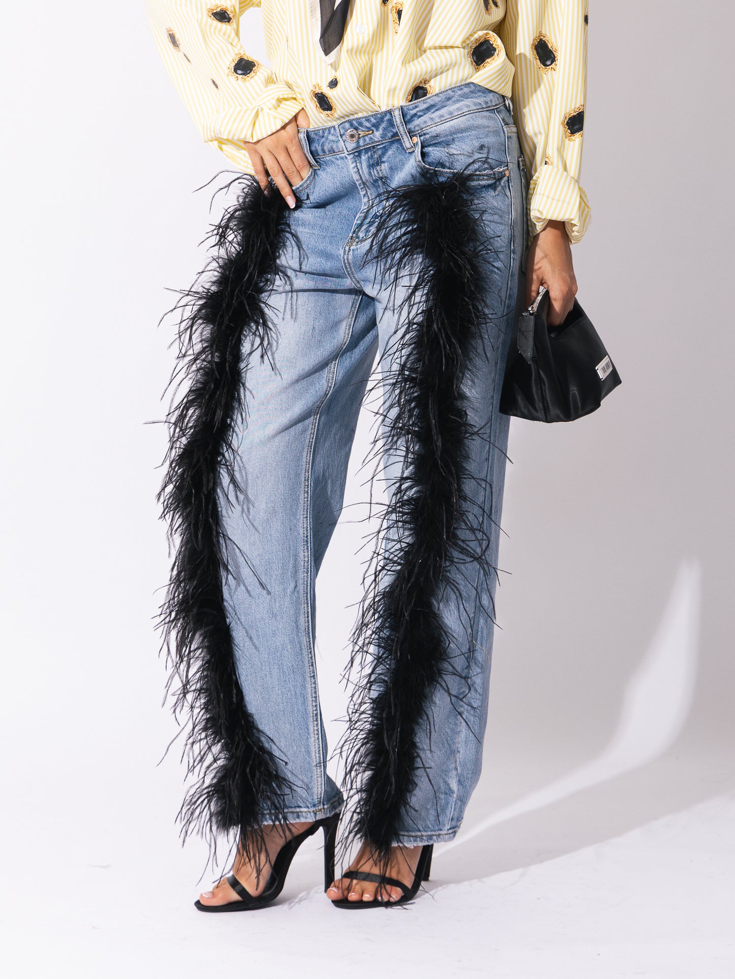 Denim piume